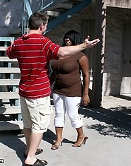 Mega busty black babe known in the plumper world gets the fuck of a lifetime to make sure she doesn?t forget